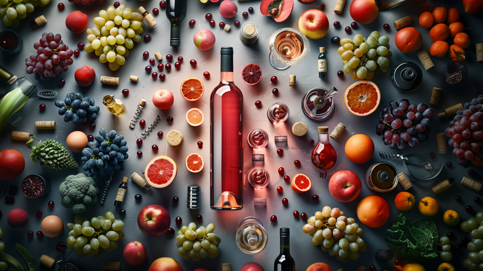 Vins — verticale, éclairage dramatique