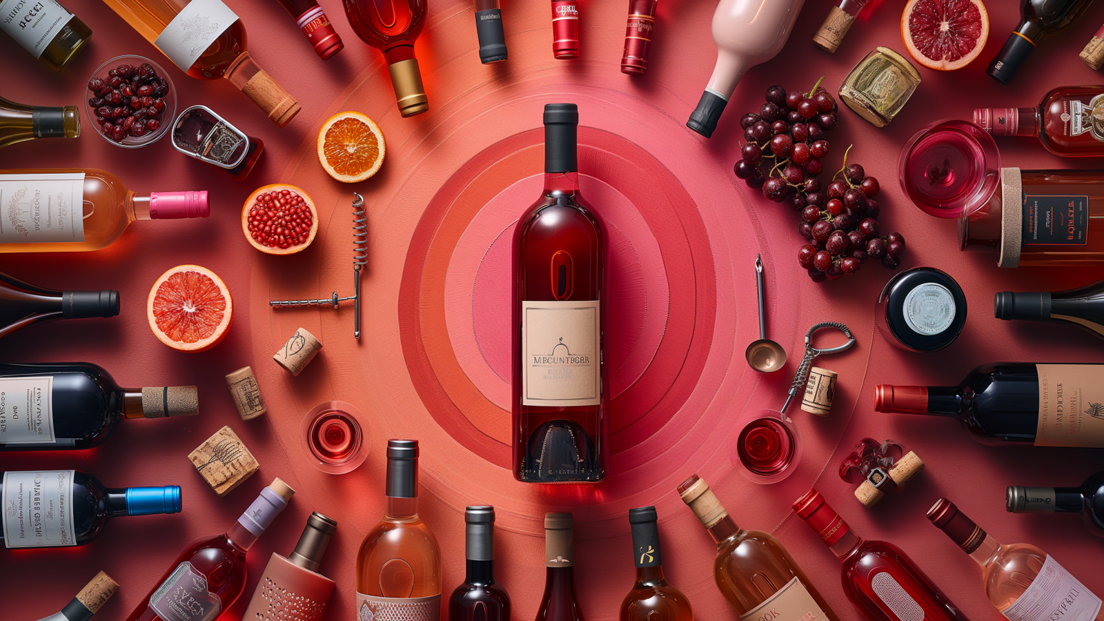 Vins — design épuré, fond blanc