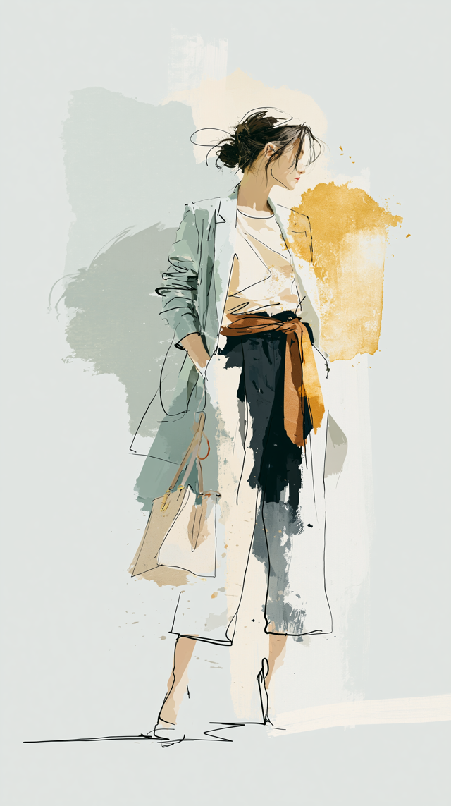 Aquarelle — composition florale, textures douces