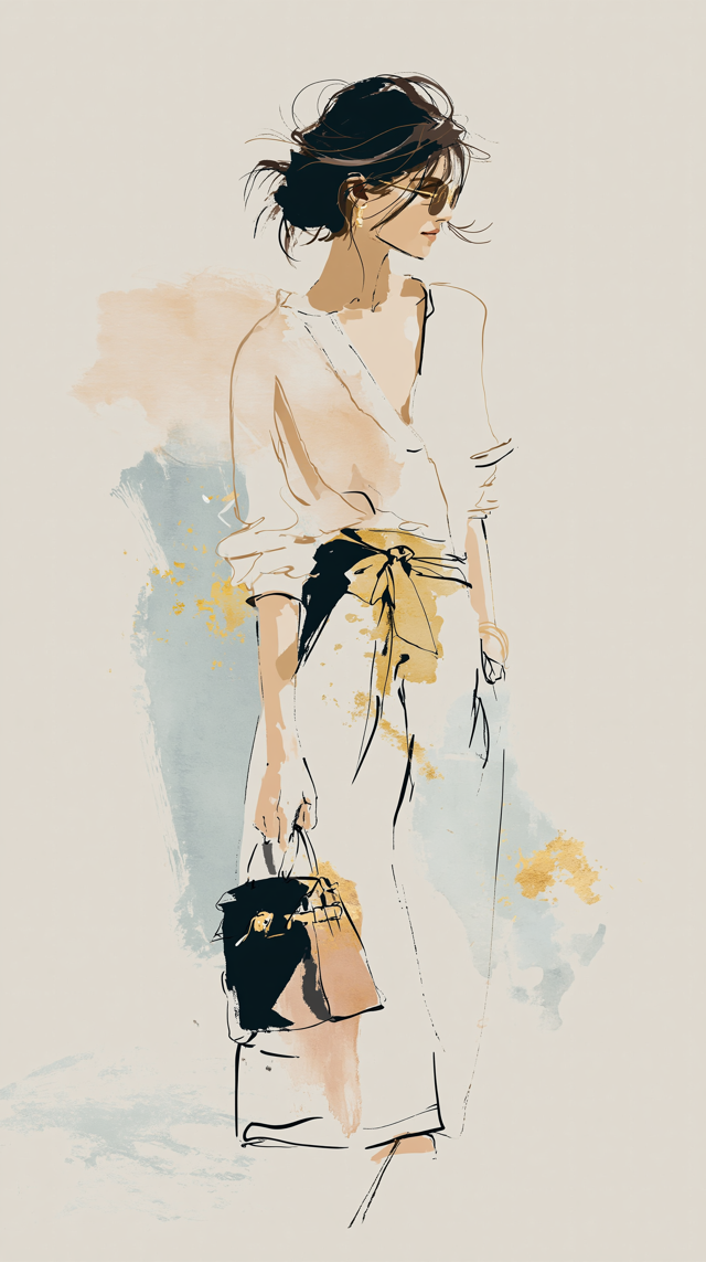 Aquarelle — trait libre, expression spontanée