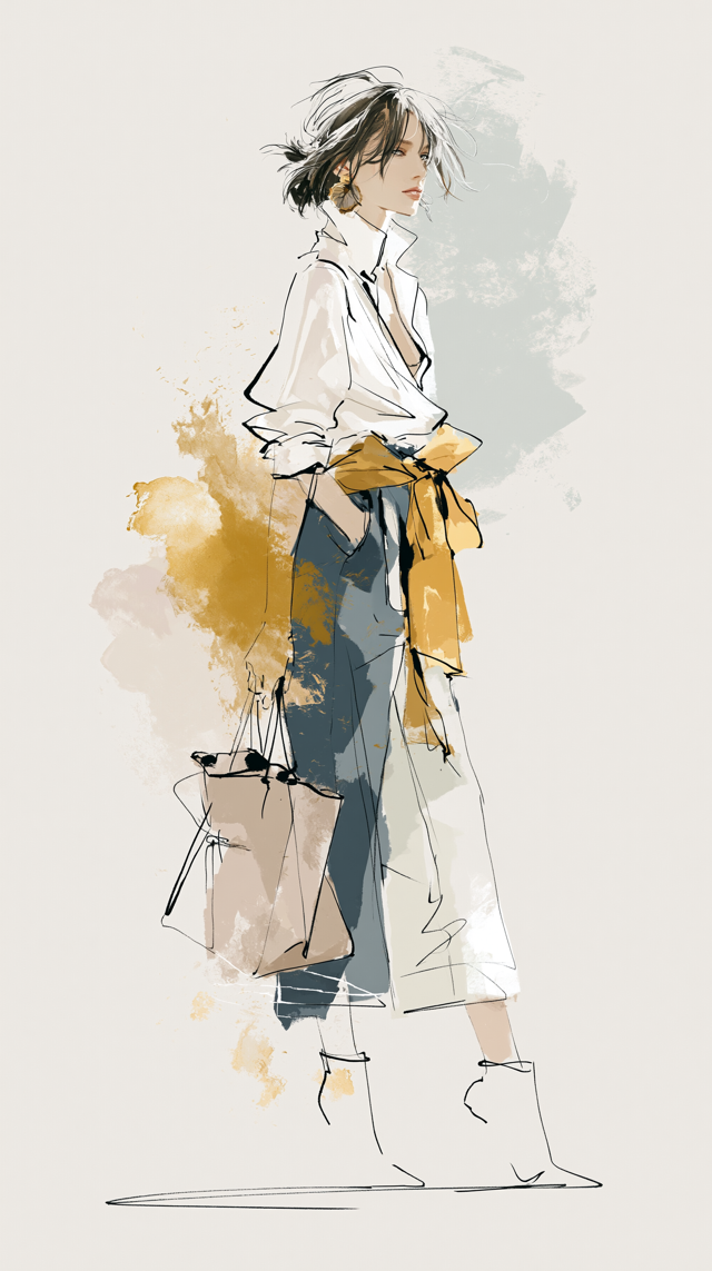 Aquarelle — motif géométrique, art contemporain