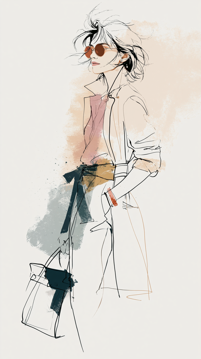 Aquarelle — format vertical, couleurs vibrantes
