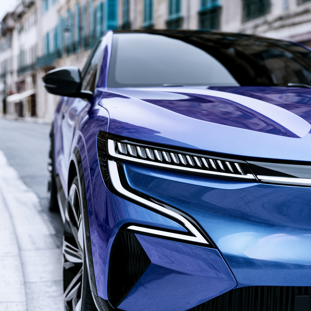 Renault — shooting auto, reflets urbains
